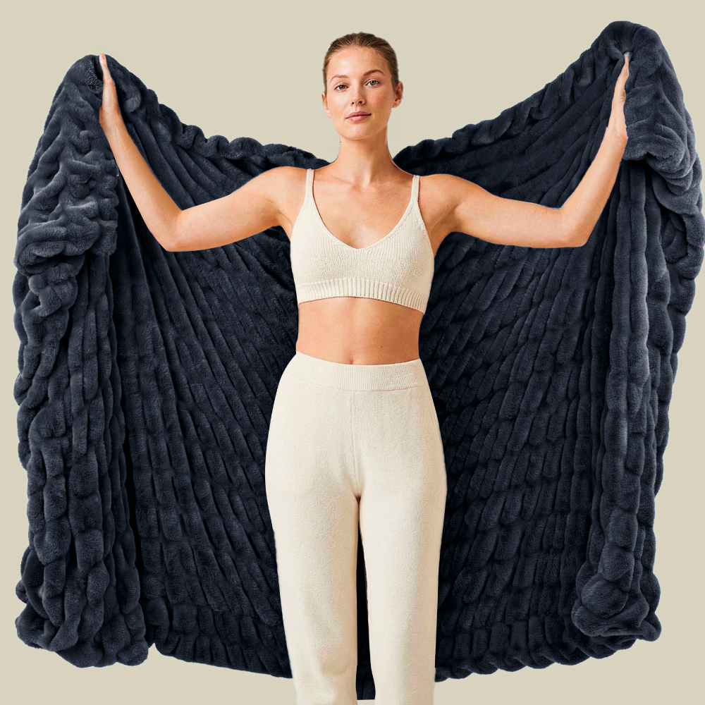 Abrazo Originals Fur Blanket - Midnight