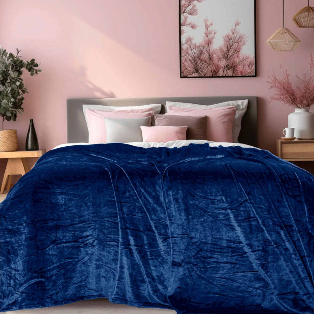 The Abrazo Minky - Cobalt Blue