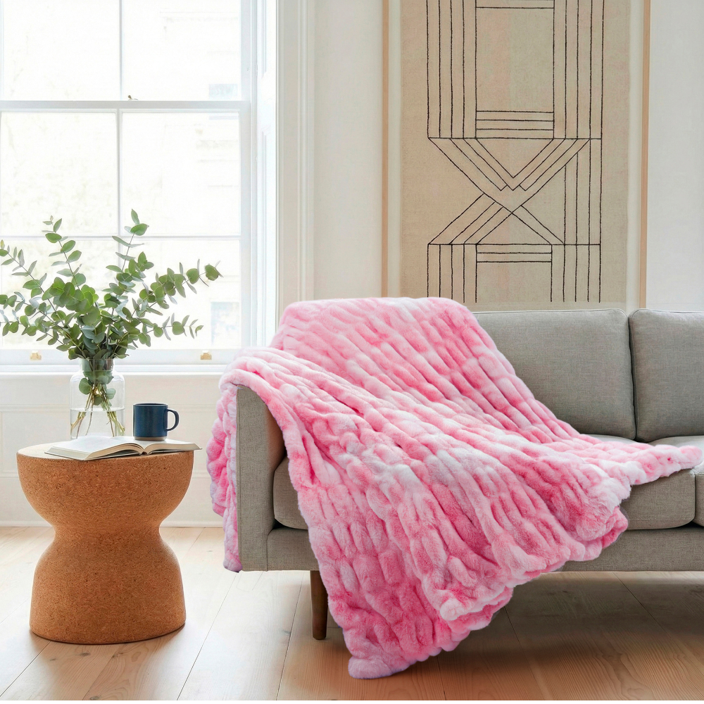 Abrazo Originals Fur Blanket - Flamingo