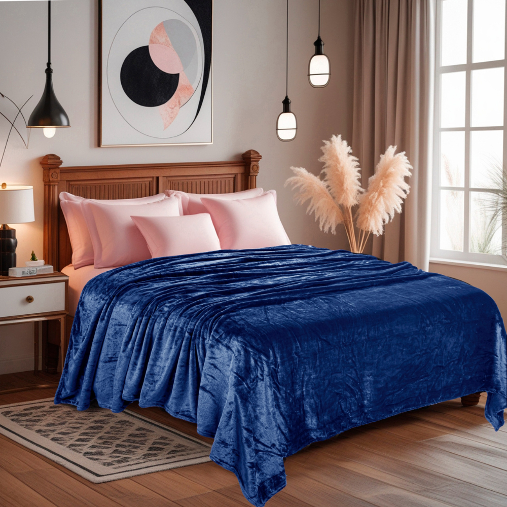 The Abrazo Minky - Cobalt Blue