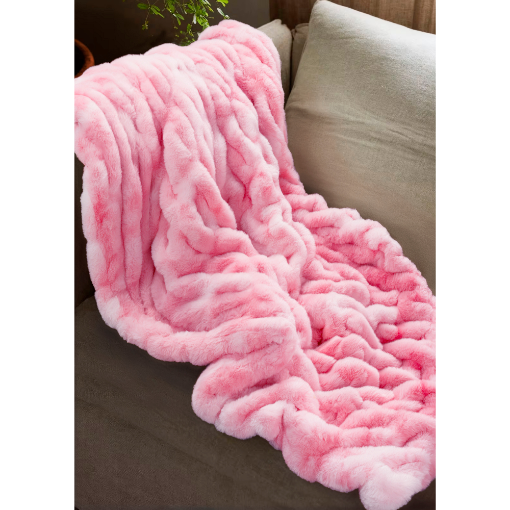 Abrazo Originals Fur Blanket - Flamingo