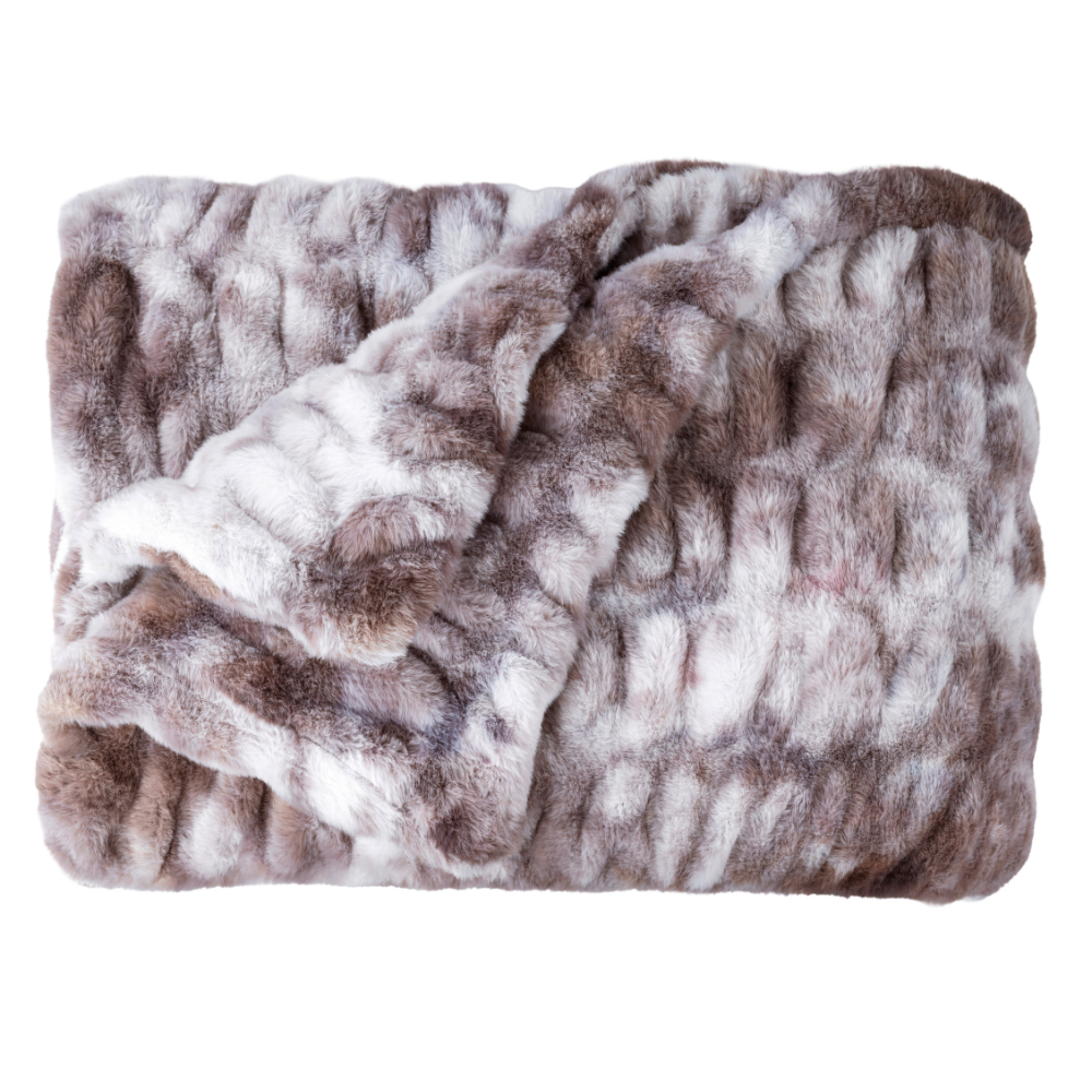 Abrazo Originals Fur Blanket - Walnut