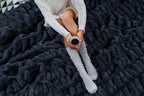 The Abrazo Plush Blanket- Midnight